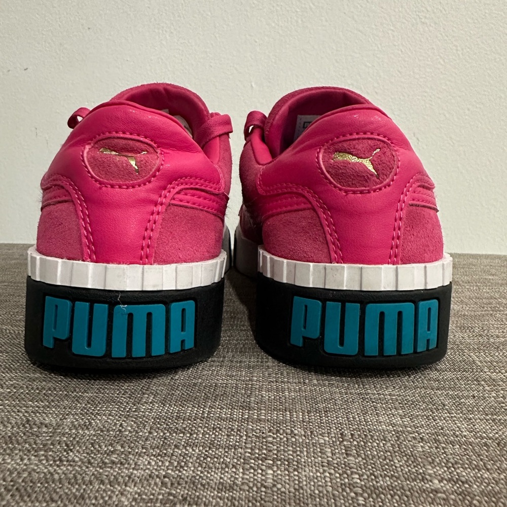 Puma Pink Sneakers with Suede Upper and Chunky Sole - Picture 3 of 5